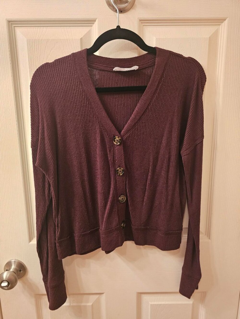 NWOT Double Zero Medium Brown Cardigan
